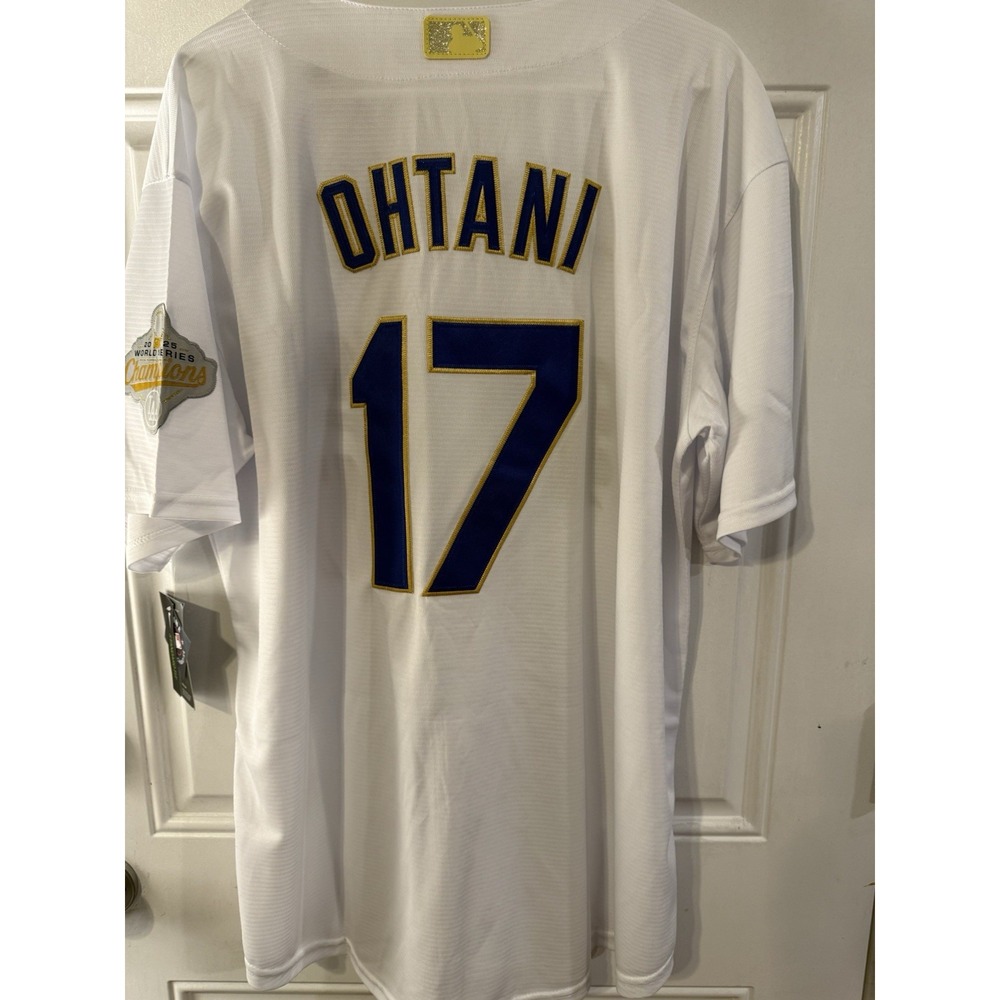 Shohei Ohtani #17 Los Angeles Dodgers Gold Collection Jersey XL Stitched